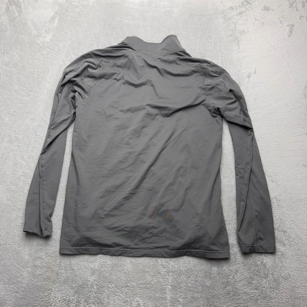 Mountain Hardwear Pullover Mens Medium Grey Quarter Zip Athletic Hiking Top